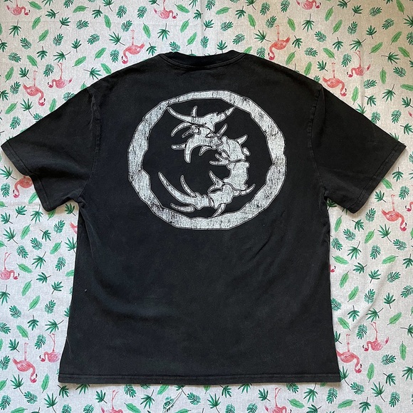 Saint Michael Short Sleeved Summer Washed Distressed T Shirt - Picture 5 of 6